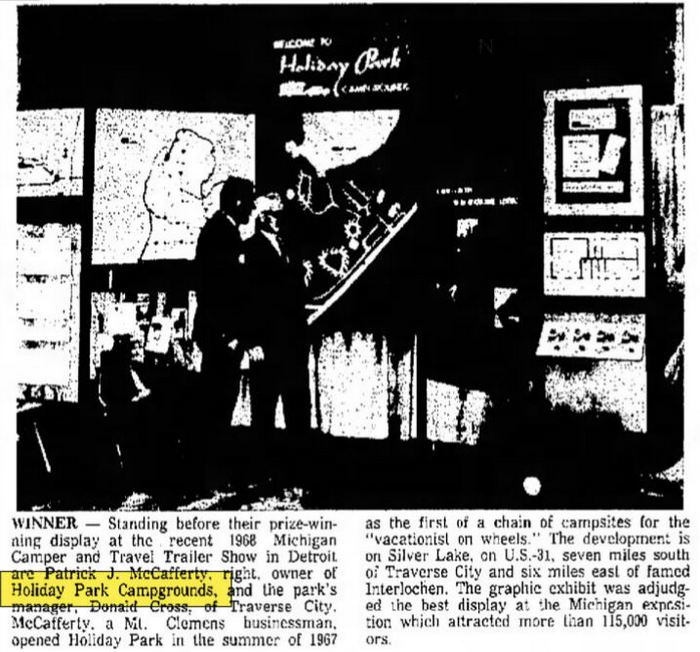 Holiday Park Campground - April 1968 Article (newer photo)